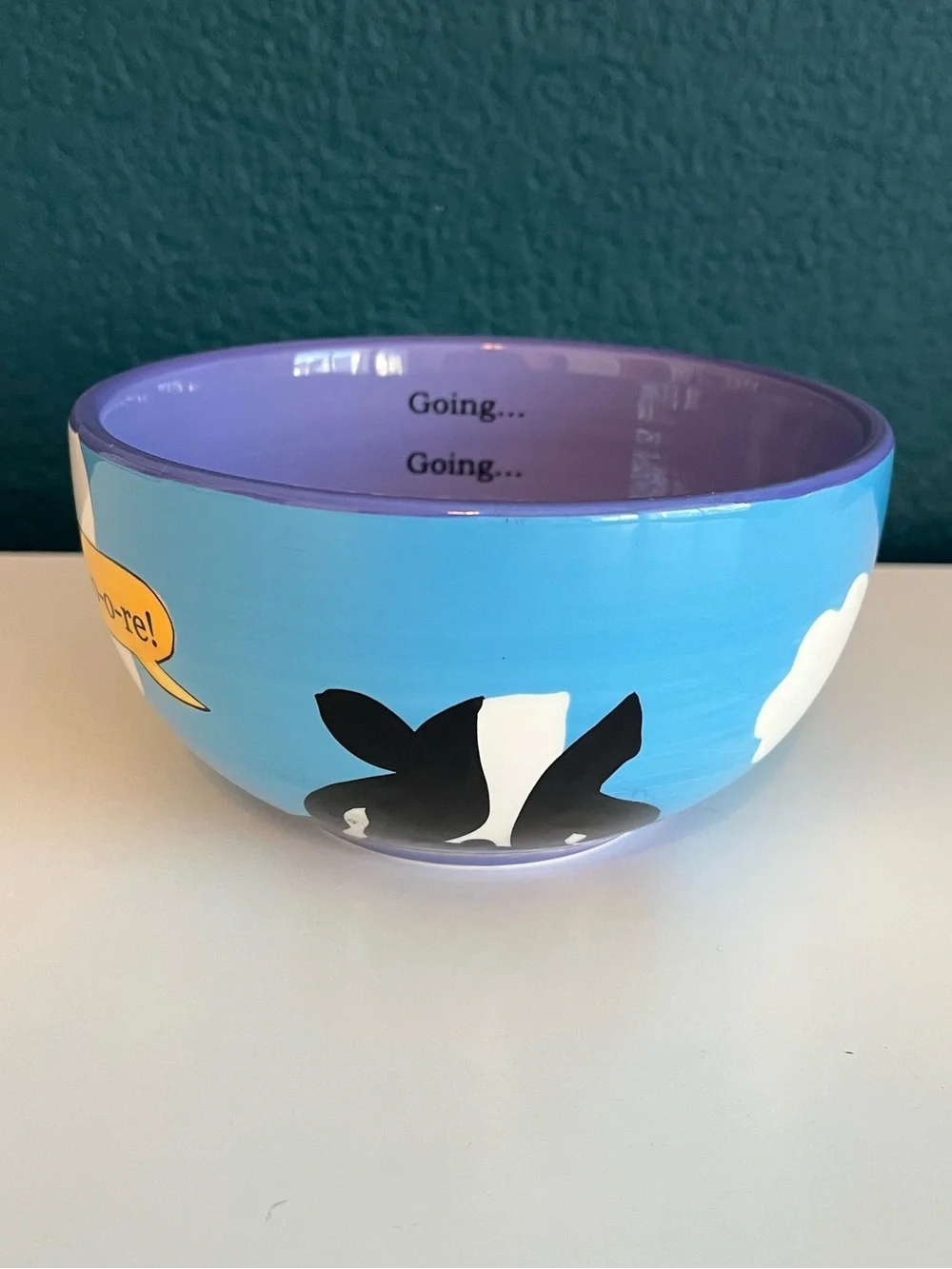 Ben & Jerry’s Ceramic Ice Cream Bowl Cow Print Moo-oo-re! 2012